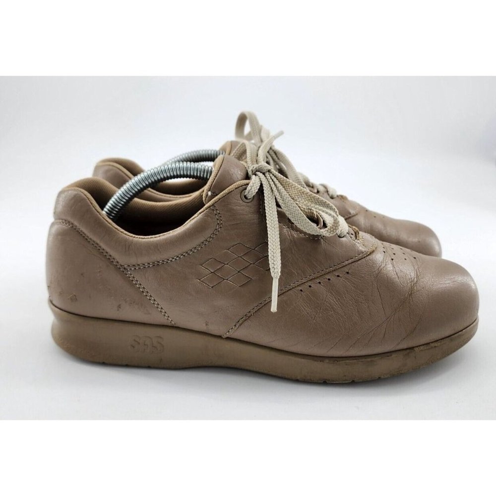SAS Free Time Lace Up Comfort Walking Shoes Beige Size Men's 8.5 Women's 10 - Picture 8 of 16